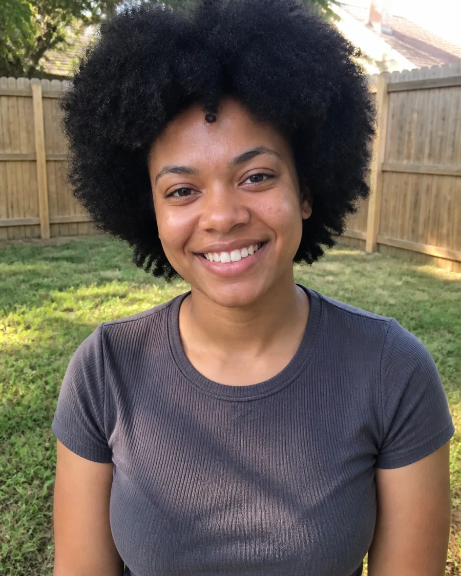 Voluminous afro
